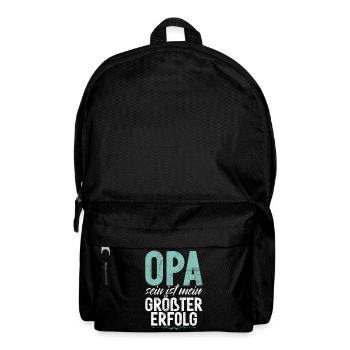 Being a grandpa is my greatest success Father's Day - Backpack - black - Front