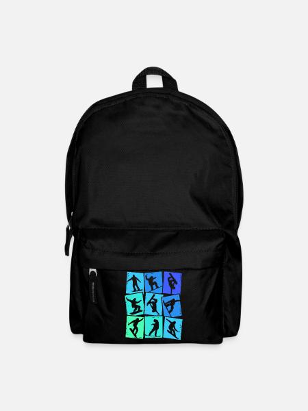 Snowboard Snowboarder Enfants Garçons Hommes - Sac à dos - noir