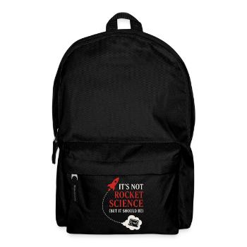 Spacecore Cosmic Humor Galaxy Universe Zitat - Rucksack - Schwarz - Vorne