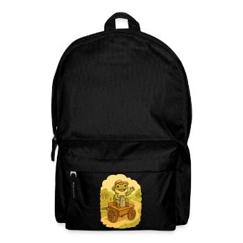 Frog with Milk Cart – Country Frog - Backpack - black - Front