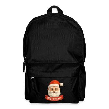 Polygon Père Noël – Joyeux Noël moderne - Sac à dos - noir - Devant