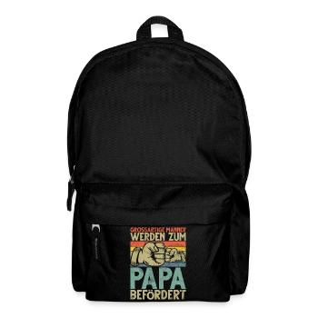 De grands hommes sont promus au rang de papa - Sac à dos - noir - Devant