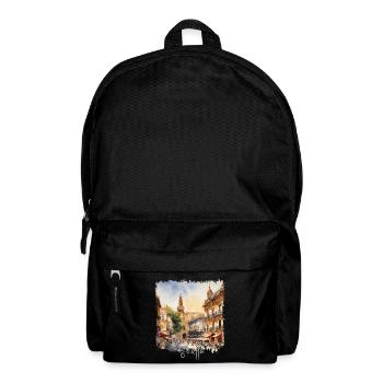 Aquarell von Sevilla, Sevilla, Spanien - Rucksack - Schwarz - Vorne