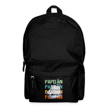 PAPITÄN Sailing Ship / Father, Daddy - Backpack - black - Front