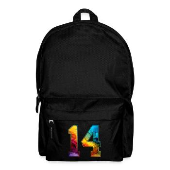 NON. 14 NUMÉRO 14 COLLÈGE 14E ANNIVERSAIRE - Sac à dos - noir - Devant