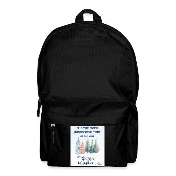 It’s the Most Wonderful Time of the Year – Winter - Rucksack - Schwarz - Vorne