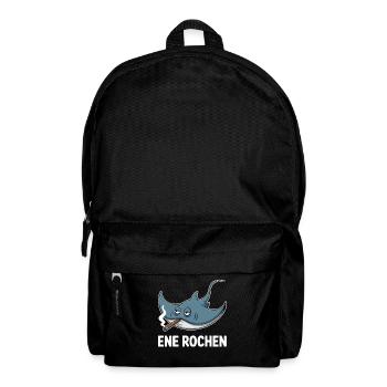Ene Rochen Raucher Spruch Zigarette Kippe Rauchen - Rucksack - Schwarz - Vorne