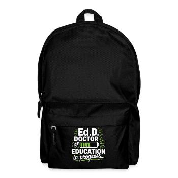 Doctorate of Education in progress - Backpack - black - Front
