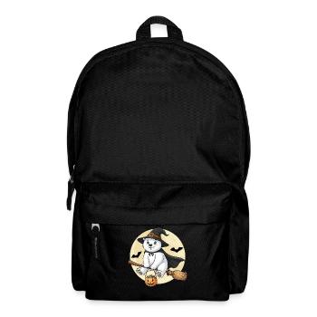 Süße Eisbär Hexe Halloween Kürbis Vollmond - Rucksack - Schwarz - Vorne