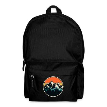 Wandern Wanderer Bergsteiger Geschenk - Rucksack - Schwarz - Vorne