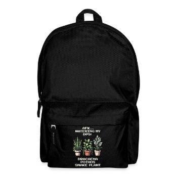 AFK Watering My DPS | Pflanzen Gamer Humor - Rucksack - Schwarz - Vorne