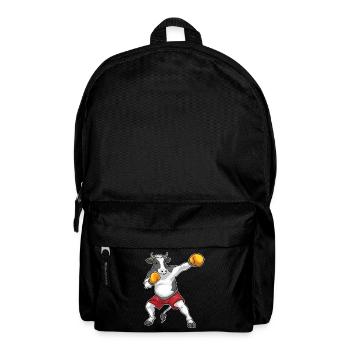 Kuh Boxer Boxhandschuhe Boxen - Rucksack - Schwarz - Vorne