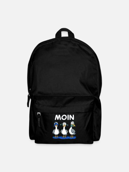 MOIN Trio Möwen Glitter Cartoon - Rucksack - Schwarz