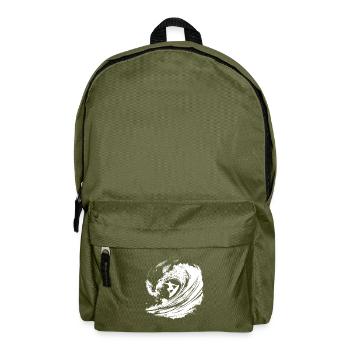 Energetic Surfing Art Surfer - Backpack - olive green - Front