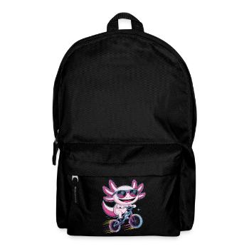 Kleiner Drachen Rennradheld Axolotl - Rucksack - Schwarz - Vorne