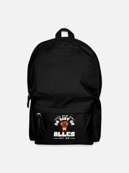 Ich bin OK Du bist OK Alles ist OK Hund - Rucksack - Schwarz