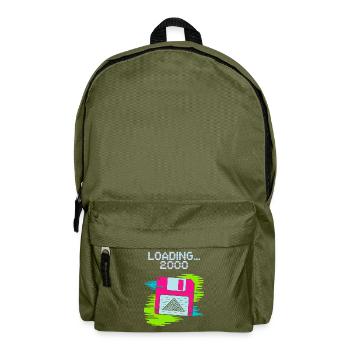 Floppy Nostalgie 2000 - Rucksack - Olivgrün - Vorne