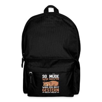 As tired as today bear saying - Backpack - black - Front
