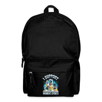 Je soutiens le bootleg inportable du sport féminin - Sac à dos - noir - Devant