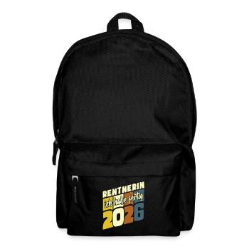 J’ai terminé | Retraité 2026 - Rente - Sac à dos - noir - Devant