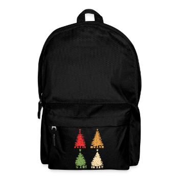 Weihnachtsmann Weihnachtsbaum Weihnachten - Rucksack - Schwarz - Vorne