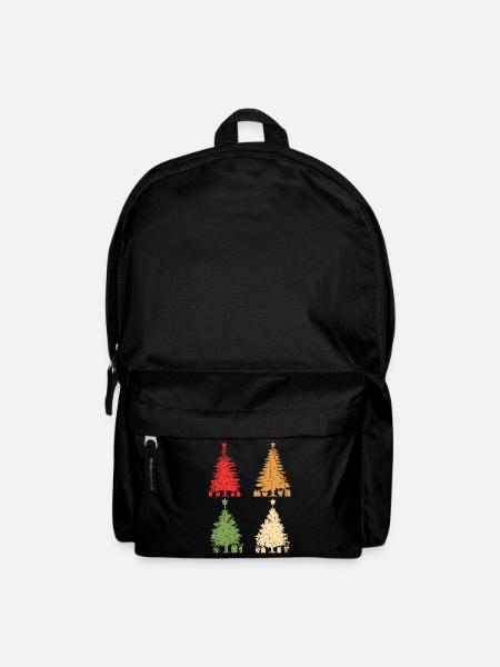 Weihnachtsmann Weihnachtsbaum Weihnachten - Rucksack - Schwarz