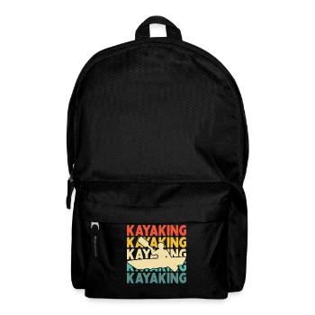 Kayak Kayaker Gifts Water Sports Outfits - Backpack - black - Front