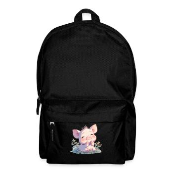 Schweine Schwein - Rucksack - Schwarz - Vorne