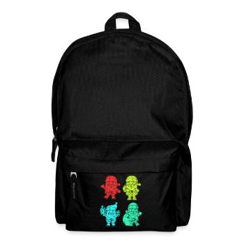 Weihnachtsmann Weihnachtsbaum Weihnachten - Rucksack - Schwarz - Vorne