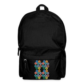 Vignettes Automobile Années 80 Rétro Auto Vintage - Sac à dos - noir - Devant