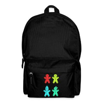 Noël en pain d’épices du Père Noël - Sac à dos - noir - Devant