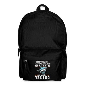  Megalodon Shark Teeth Collecting Megalodon - Backpack - black - Front