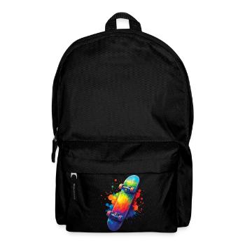 Multicolor Skateboard – Art Splash Skate - Rucksack - Schwarz - Vorne