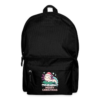 Mignon Axolotl Joyeux Noël - Sac à dos - noir - Devant