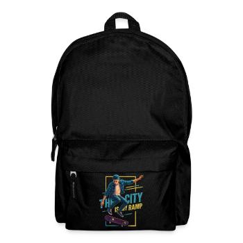 Urban Skate Action Neonstreet Style Design - Rucksack - Schwarz - Vorne