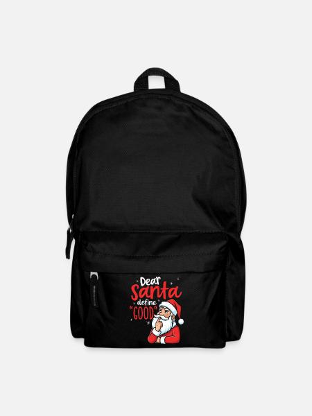 Lustig, Lieber Weihnachtsmann, Definiere Gute - Rucksack - Schwarz