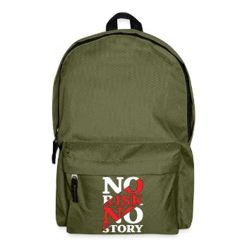 No Risk No Story - Rucksack - Olivgrün - Vorne