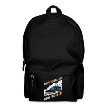 Winterdienst YOUR DRIVEWAY YOUR PROBLEM Lustig - Rucksack - Schwarz - Vorne