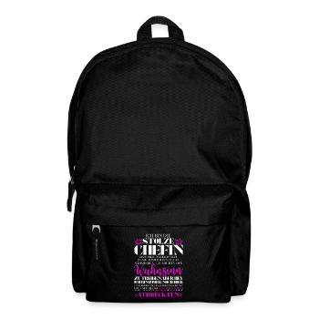 Chefin des verrückten Haufens - Witzig Büro Spruch - Sac à dos - noir - Devant