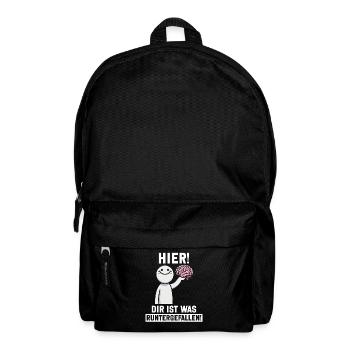 Here you fell down something sarcastic - Backpack - black - Front