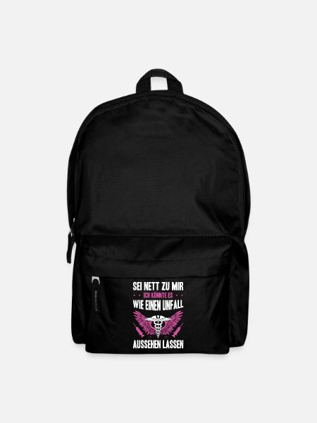 Pflegerin Geschenke Pflege Lustig Krankenpflegerin - Rucksack - Schwarz