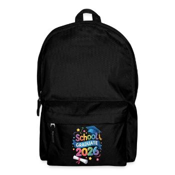 School Graduate 2026 Quote - Backpack - black - Front