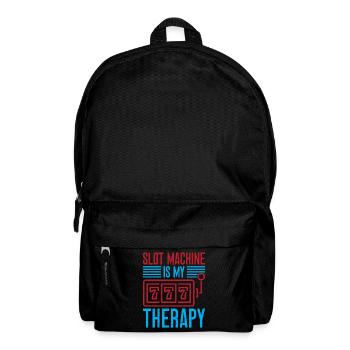 Gambling Fan Slot Machine Is My Therapy Casino - Backpack - black - Front