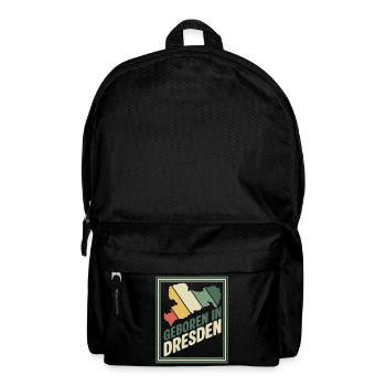 Geboren in Dresden Retro - Rucksack - Schwarz - Vorne
