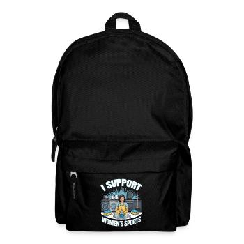 Je soutiens le bootleg inportable du sport féminin - Sac à dos - noir - Devant