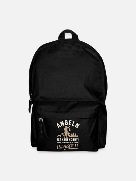 Angeln | Kein Hobby sondern Leidenschaft - Rucksack - Schwarz