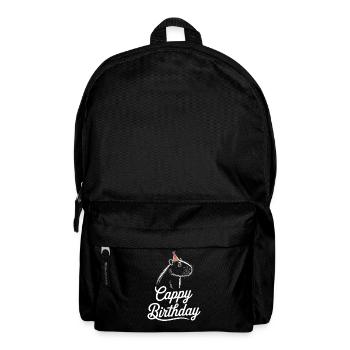 Capybara Birthday Cappy Birthday Funny Capy - Backpack - black - Front