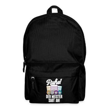 Bingo Player Ruhe Der Meister Sagt An Bingo - Rucksack - Schwarz - Vorne