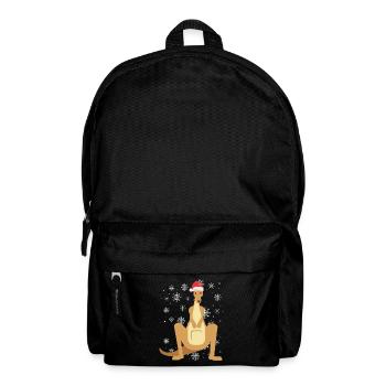 Kangaroo in the magic of Christmas - Backpack - black - Front