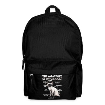 Siamkatzen Geschenk für Katzenliebhaber Katzenmama - Rucksack - Schwarz - Vorne